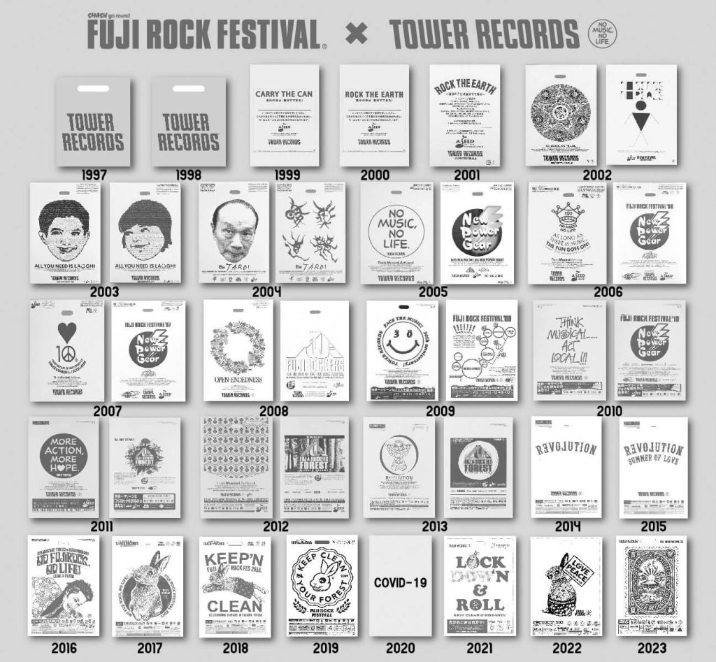 FUJI ROCK FESTIVAL と TOWER RECORDS の環境活動